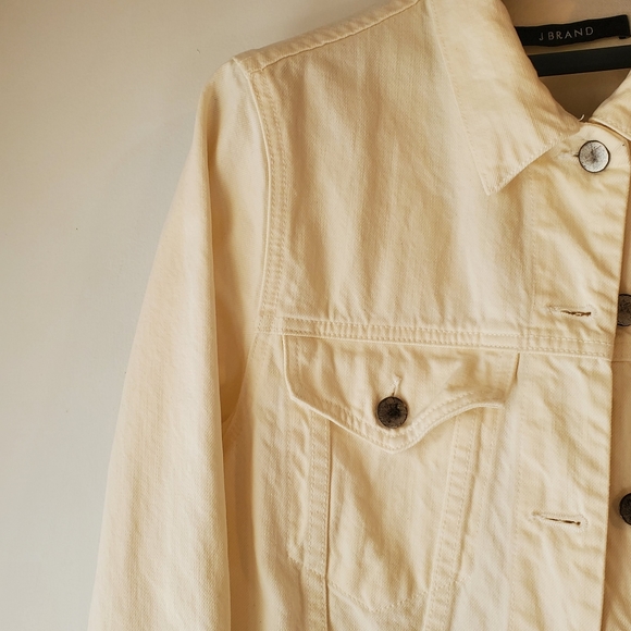 J Brand White Denim Jacket - Picture 8 of 9